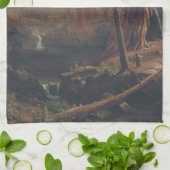 Giant Redwood Trees uit Californië Theedoek (Gevouwen)