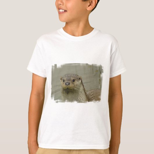 Giant River Otter Kind T-Shirt (Voorkant)