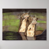 Giant River Otters 5x7 Poster (Voorkant)