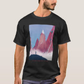Giant Rocks Fantasy Landschap T-shirt (Voorkant)