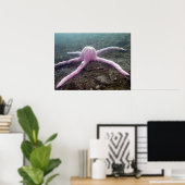 Giant roze ster (paasbroodrooster) poster (Thuiskantoor)