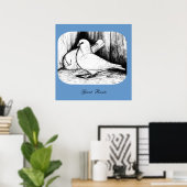 Giant Runt Pigeons Poster (Thuiskantoor)