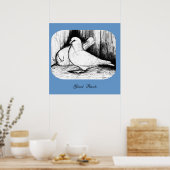 Giant Runt Pigeons Poster (Keuken)
