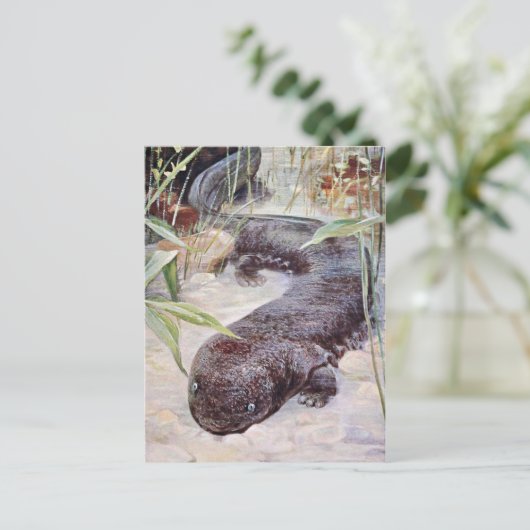 Giant Salamander Art Briefkaart (Staand voorkant)
