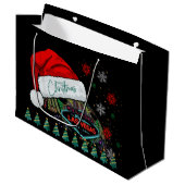 Giant Santa Hat Las Vegas Kerst Gift Bag Groot Cadeauzakje (Voorkant Gekanteld)
