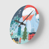 Giant Santa Oversees Town Ronde Klok (Hoek)