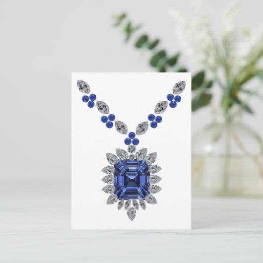 Giant Sapphire Briefkaart (Staand voorkant)