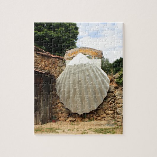 Giant scallop shell, El Camino Legpuzzel (Verticaal)