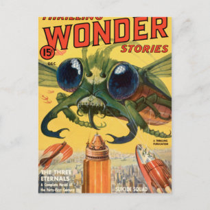 Giant Scary Fly Briefkaart