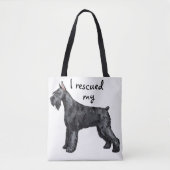 Giant Schnauer Rescue Tote Bag (Voorkant)