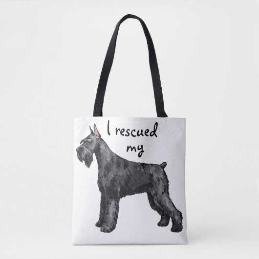 Giant Schnauer Rescue Tote Bag (Voorkant)