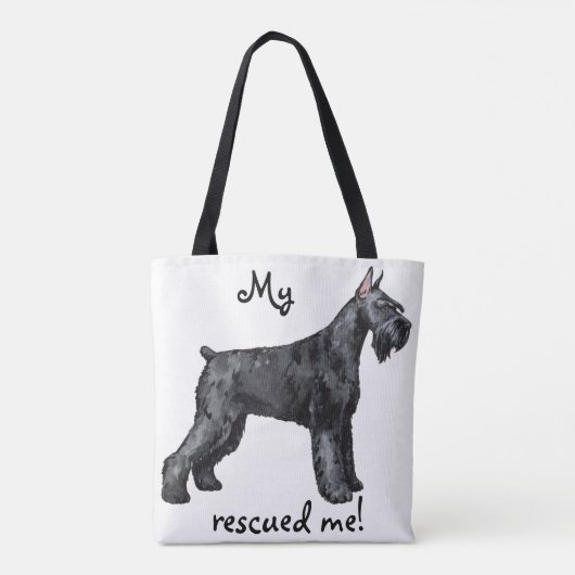 Giant Schnauer Rescue Tote Bag (Achterkant)