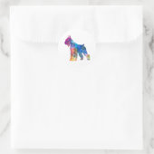 Giant Schnauzer 01-2 Ronde Sticker (Tas)