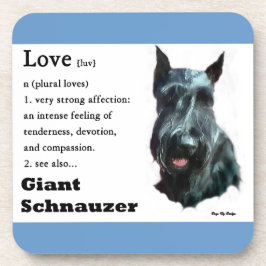 Giant Schnauzer Art Bier Onderzetter