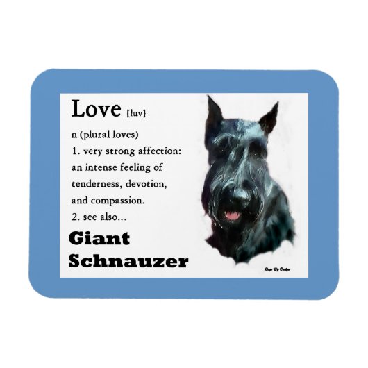 Giant Schnauzer Art Magneet (Horizontaal)