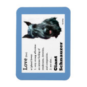 Giant Schnauzer Art Magneet (Verticaal)