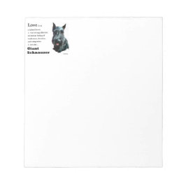Giant Schnauzer Art Notitieblok