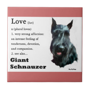 Giant Schnauzer Art Tegeltje