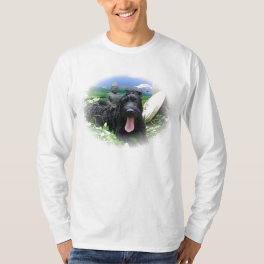 Giant Schnauzer Attains Nirvana T-shirt (Voorkant)
