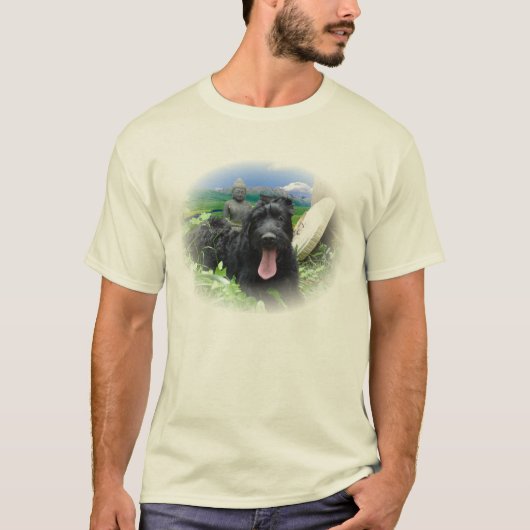 Giant Schnauzer Attains Nirvana T-shirt (Voorkant)