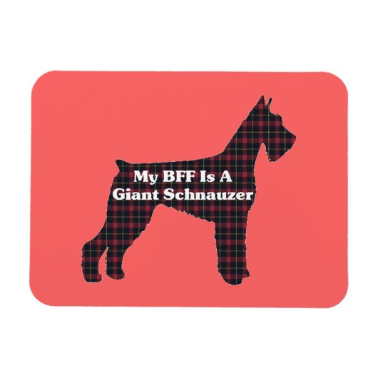 Giant Schnauzer BFF Magneet (Horizontaal)