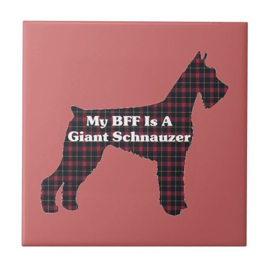 Giant Schnauzer BFF Tegeltje (Voorkant)