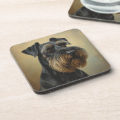 Giant Schnauzer Bier Onderzetter (Linkerzijde)