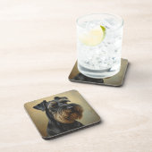 Giant Schnauzer Bier Onderzetter (Rechterzijde)