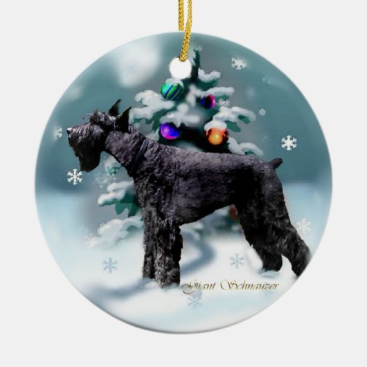 Giant Schnauzer Christmas Gifts Ornament (Voorkant)
