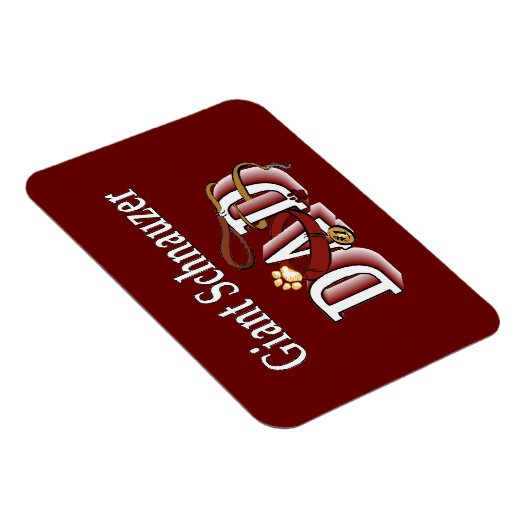 Giant Schnauzer Dad Magneet (Rechterzijde)