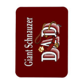 Giant Schnauzer Dad Magneet (Verticaal)