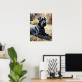 Giant Schnauzer Dog Art Print Poster (Thuiskantoor)