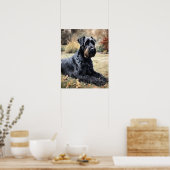 Giant Schnauzer Dog Art Print Poster (Keuken)