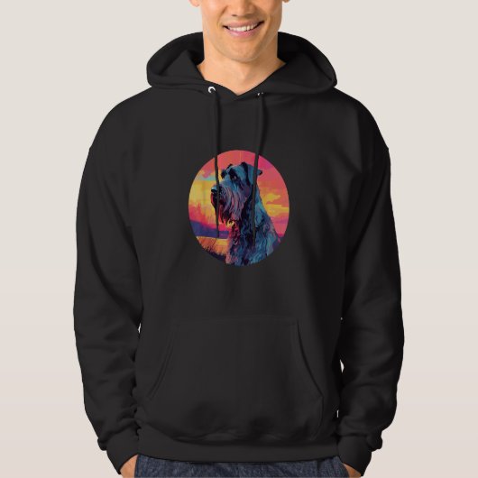 Giant Schnauzer Dog Breed Dog Motif  1 Hoodie (Voorkant)