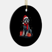 Giant Schnauzer Dog Christmas Parties Holiday Sant Keramisch Ornament (Rechts)
