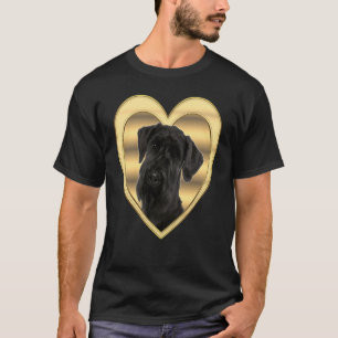 Giant Schnauzer Dog Heart Schnauzer 2 T-shirt