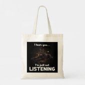 Giant Schnauzer Dog ik hoor je niet luisteren Tote Bag (Achterkant)