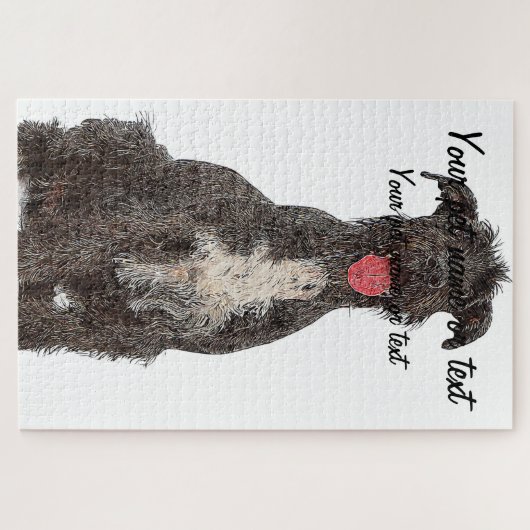 Giant Schnauzer Dog Legpuzzel (Horizontaal)