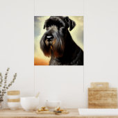 Giant Schnauzer Dog Poster (Keuken)