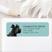 Giant Schnauzer Dog Retouradreslabels Etiket (Insitu)