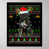 Giant Schnauzer Dog Ugly Christmas Sweaters Holida Poster (Voorkant)