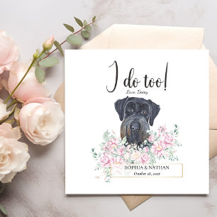 Giant Schnauzer Dog Wedding Cocktail Napkins Servet