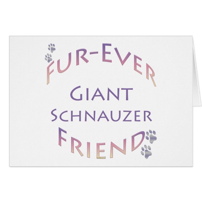 Giant Schnauzer Furever (Voorkant Horizontaal)