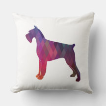 Giant Schnauzer Geometric Pattern Silhouette