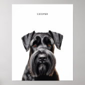 Giant Schnauzer gepersonaliseerde print (Voorkant)