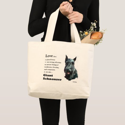 Giant Schnauzer Gifts Grote Tote Bag (Voorkant (product))