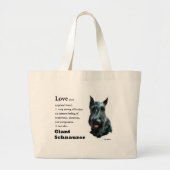 Giant Schnauzer Gifts Grote Tote Bag (Voorkant)