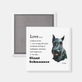 Giant Schnauzer Gifts Magneet (Voorkant / Achterkant)