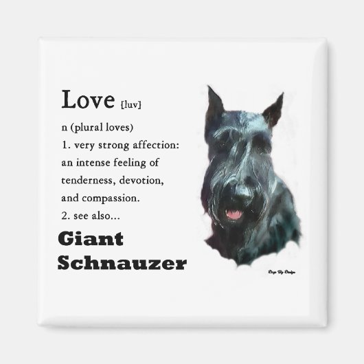 Giant Schnauzer Gifts Magneet (Voorkant)