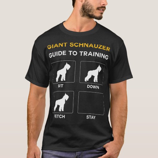 Giant Schnauzer Guide to training Dog Obedience T-shirt (Voorkant)
